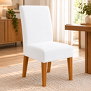 Capa De Cadeira Jantar Branco Spandex
