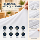 Capa De Cadeira Jantar Branco Spandex