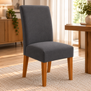 Capa De Cadeira Jantar Cinza Spandex