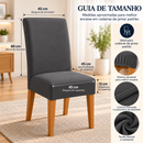 Capa De Cadeira Jantar Cinza Spandex