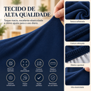 Capa De Cadeira Jantar Azul Marinho Spandex