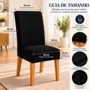 Capa De Cadeira Jantar Preta Spandex