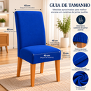 Capa De Cadeira Jantar Azul Royal Spandex