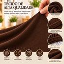 Capa De Cadeira Jantar Marrom Tabaco Spandex