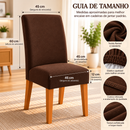 Capa De Cadeira Jantar Marrom Tabaco Spandex