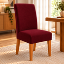 Capa De Cadeira Jantar Vinho Spandex