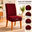 Capa De Cadeira Jantar Vinho Spandex